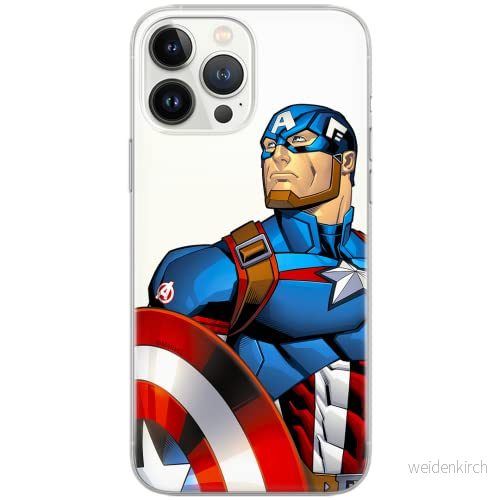 ERT GROUP mobiltelefonfodral för Xiaomi REDMI 10 originalt och officiellt licensierat Marvel mönster Captain America 011, gedeeltelijk transparant 5904805012501