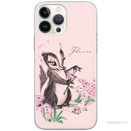 ERT GROUP mobiltelefonfodral för Samsung S10 PLUS originalt och officiellt licensierat Disney mönster Flower Skunk 001 Vit anpassad till formen på mobiltelefonen, fodral tillverkad av TPU plast 5903040587065
