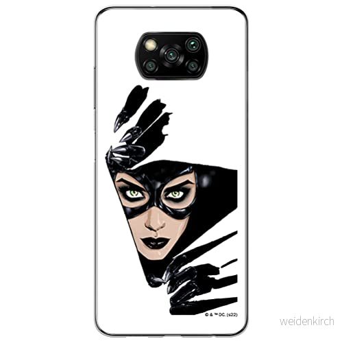 ERT GROUP mobiltelefonfodral för Xiaomi POCOPHONE X3 originalt och officiellt licensierat DC mönster Catwoman 008 optimalt anpassad till formen på mobiltelefonen, fodral tillverkad av TPU plast 5905131556165