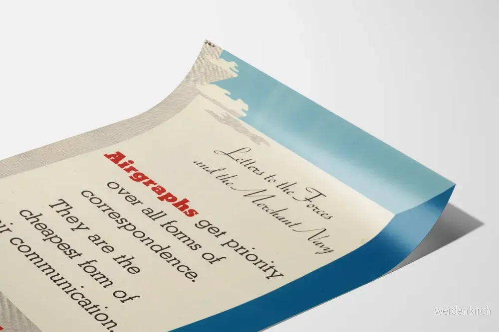 Vintage kommunikationsaffisch för flygvapnet och handelsflottan - Bild 3
