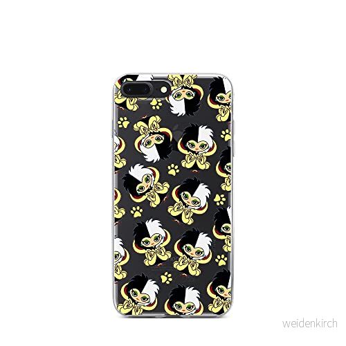 ERT GROUP mobiltelefonfodral för Iphone 7 PLUS/ 8 PLUS originalt och officiellt licensierat Disney mönster Cruella 007 optimalt anpassad till formen på mobiltelefonen, gedeeltelijk transparant 5905131491329