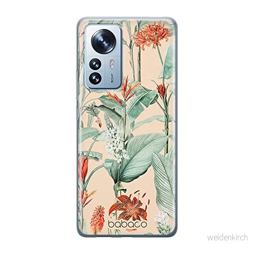 ERT GROUP mobiltelefonfodral för Xiaomi 12 / 12X originalt och officiellt licensierat Babaco mönster Flowers 048 optimalt anpassad till formen på mobiltelefonen, fodral tillverkad av TPU plast 5905511491888