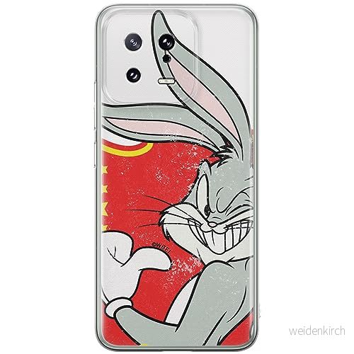 ERT GROUP mobiltelefonfodral för Xiaomi 13 originalt och officiellt licensierat Looney Tunes mönster Bugs 010 optimalt anpassad till formen på mobiltelefonen, fodral tillverkad av TPU plast 5905511900663