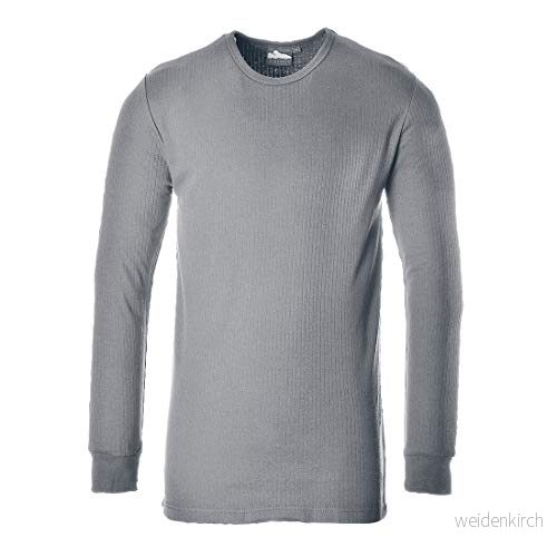 Portwest B123 Isolerad Termo T Shirt Långärmad Grå, Liten 5036108257546