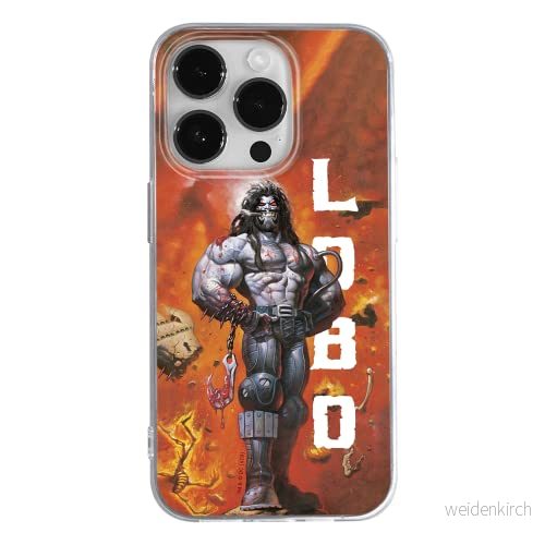 ERT GROUP mobiltelefonfodral för Apple Iphone 14 PRO originalt och officiellt licensierat DC mönster Lobo 003 optimalt anpassad till formen på mobiltelefonen, fodral tillverkad av TPU plast 5905131927026