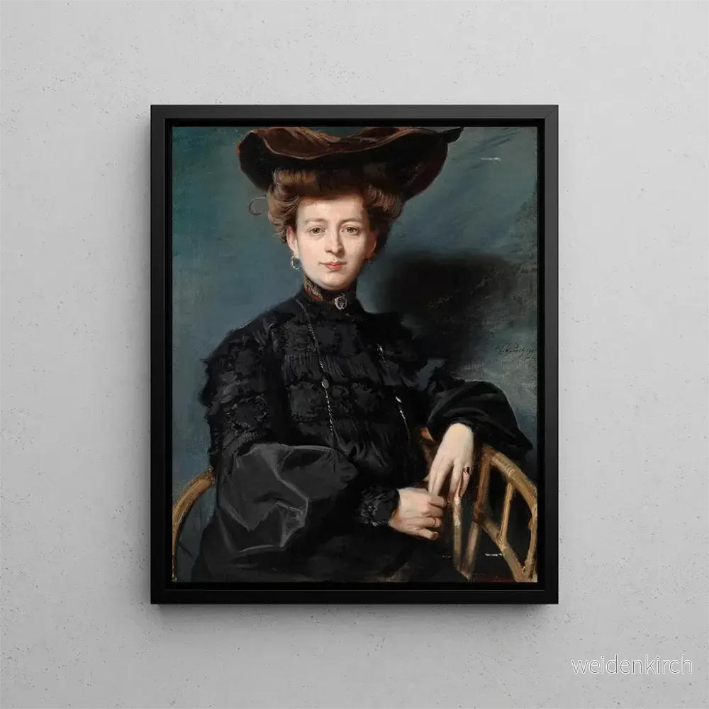 Målning porträtt av Thérèse Hannack – Adolf Pirsch | Konsttryck Målning porträtt av Thérèse Hannack – Adolf Pirsch | Konsttryck