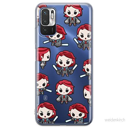 ERT GROUP mobiel telefoonhoesje voor Xiaomi REDMI NOTE 10 5G / POCO M3 PRO origineel en officieel erkend Marvel patroon Black Widow 013, gedeeltelijk bedrukt 5904805235399