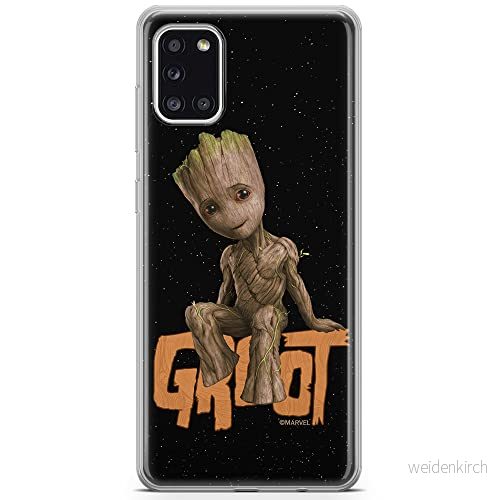 ERT GROUP mobiltelefonfodral för Samsung A31 originalt och officiellt licensierat Marvel mönster Groot 005 optimalt anpassad till formen på mobiltelefonen, fodral tillverkad av TPU plast 5904805356797