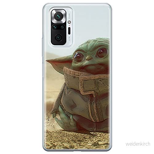 ERT GROUP mobiltelefonfodral för Xiaomi REDMI NOTE 10 PRO originalt och officiellt licensierat Star Wars mönster Baby Yoda 003 anpassad till formen på mobiltelefonen, fodral tillverkad av TPU plast 5903932823806
