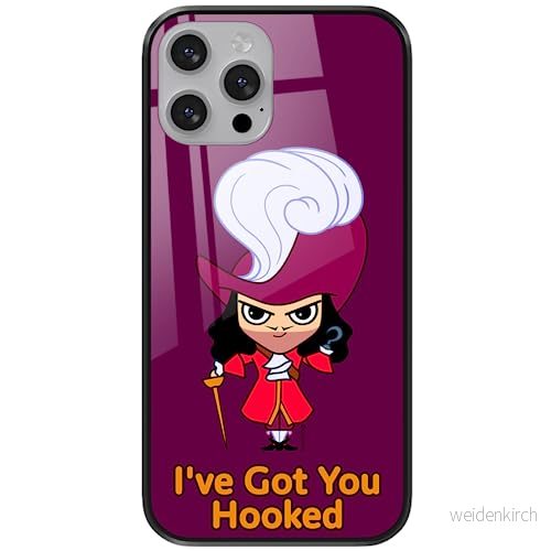 ERT GROUP mobiltelefonfodral för Apple Iphone 13 PRO MAX originalt och officiellt licensierat Disney mönster James Hook 001 tillverkad av härdat glas, skyddsfodral 5905131456564