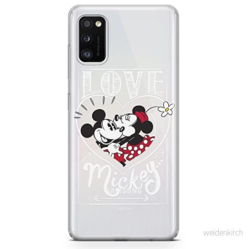ERT GROUP mobiltelefonfodral för Samsung A41 originalt och officiellt licensierat Disney mönster Mickey & Minnie 002 optimalt anpassad till formen på mobiltelefonen, gedeeltelijk transparant 5903537510262