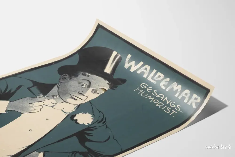 Vintageposter Waldemar Chanteur Humorist - Bild 3