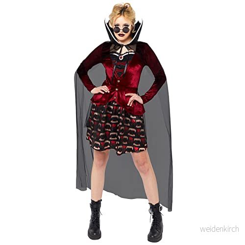 amscan 9917912 vuxen midnatt vampyrer dam fin klänning gotisk halloween kostym damer kvinnor 194099136242