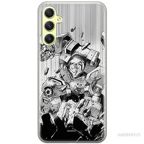 ERT GROUP mobiltelefonfodral för Samsung A34 5G originalt och officiellt licensierat Marvel mönster Iron Man 018 optimalt anpassad till formen på mobiltelefonen, fodral tillverkad av TPU plast 5905511791643