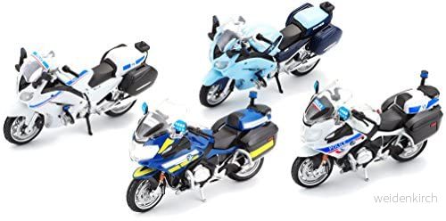 Bburago Maisto France Interventionsmotorcykel skala 1:18/slumpmässig modell, 39056 90159390565