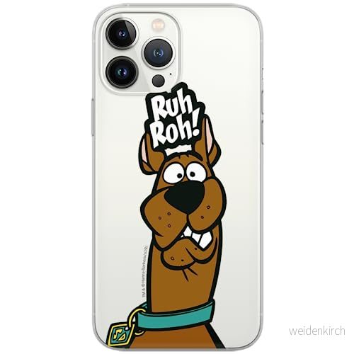 ERT GROUP mobiltelefonfodral för Iphone 13 PRO MAX originalt och officiellt licensierat Scooby Doo mönster 007 Vit optimalt anpassad till formen på mobiltelefonen, gedeeltelijk transparant 5903932874549