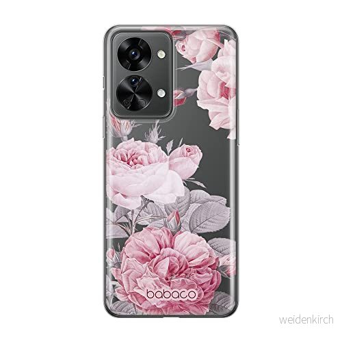 ERT GROUP mobiltelefonfodral för Oneplus NORD 2T 5G originalt och officiellt licensierat Babaco mönster Flowers 050 optimalt anpassad till formen på mobiltelefonen, gedeeltelijk transparant 5905511274665