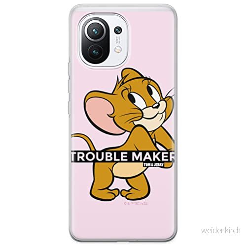 ERT GROUP mobiltelefonfodral för Xiaomi 11 originalt och officiellt licensierat Tom and Jerry mönster 012 optimalt anpassad till formen på mobiltelefonen, fodral tillverkad av TPU plast 5904805270215