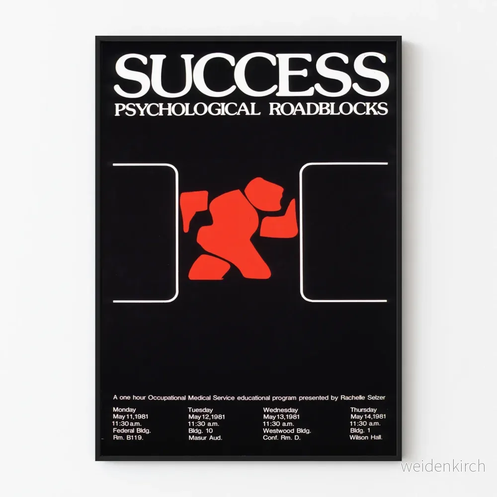 Motiverande poster Framgång Psykologiska hinder