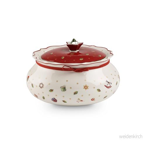 Villeroy & Boch Toy'S Delight medelstor förvaringsburk, kakburk jul, bakverk, burk medelstora leksaker, julkaksburk porslin, julbakverk, godisförvaring, keramik 4003686267541
