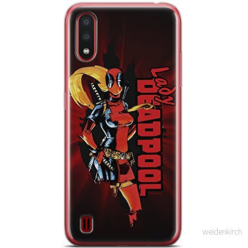 ERT GROUP mobiltelefonfodral för Samsung A01 originalt och officiellt licensierat Marvel mönster Deadpool 009 optimalt anpassad till formen på mobiltelefonen, fodral tillverkad av TPU plast 5904805430794