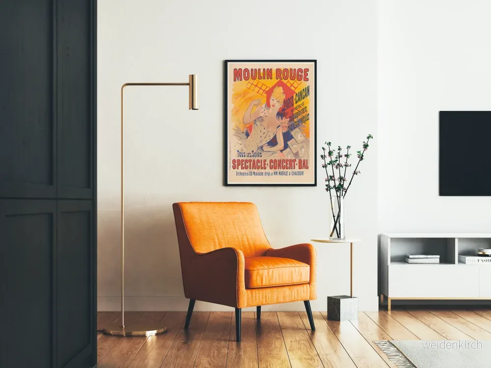 Vintageposter Moulin Rouge Paris Cancan föreställning kväll - Bild 2