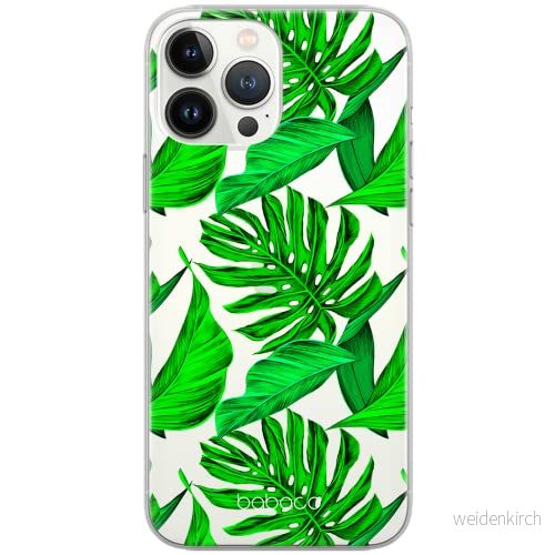 ERT GROUP mobiltelefonfodral för Apple Iphone 5/5S/SE originalt och officiellt licensierat Babaco mönster Plants 006 Vit optimalt anpassad till formen på mobiltelefonen, gedeeltelijk transparant 5903537935300