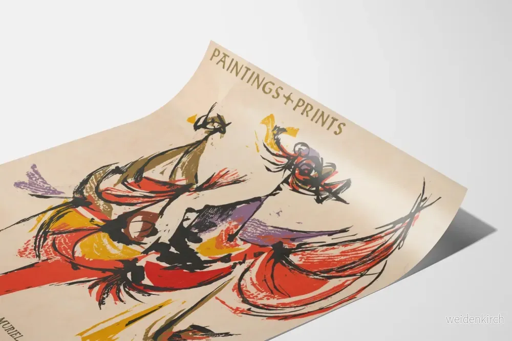 Färgglad abstrakt dekorativ poster med konstnärlig typografi - Bild 3