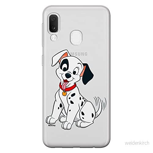 ERT GROUP mobiltelefonfodral för Samsung A20e originalt och officiellt licensierat Disney mönster Dalmatian 006 Vit optimalt anpassad till formen på mobiltelefonen, gedeeltelijk transparant 5904805885235