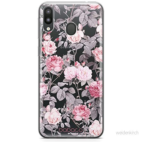 ERT GROUP mobiltelefonfodral för Samsung M20 originalt och officiellt licensierat Babaco mönster Flowers 054 optimalt anpassad till formen på mobiltelefonen, gedeeltelijk transparant 5905131353955