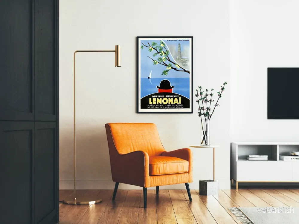 Vintage medicinsk affisch Lemonai för hypertoni - Bild 2
