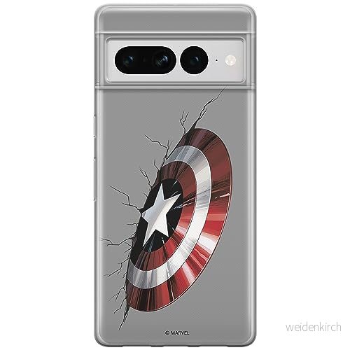 ERT GROUP mobiltelefonfodral för Google PIXEL 7 PRO originalt och officiellt licensierat Marvel mönster Captain America 023 anpassad till formen på mobiltelefonen, fodral tillverkad av TPU plast 5905795163860