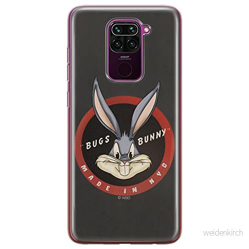 ERT GROUP mobiltelefonfodral för Xiaomi REDMI NOTE 9 originalt och officiellt licensierat Looney Tunes mönster Bugs 006 optimalt anpassad till formen på mobiltelefonen, fodral tillverkad av TPU plast 5903040331958
