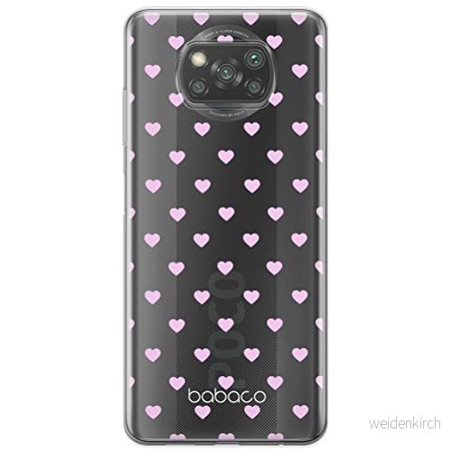 ERT GROUP mobiltelefonfodral för Xiaomi POCOPHONE X3 originalt och officiellt licensierat Babaco mönster Hearts 001 optimalt anpassad till formen på mobiltelefonen, gedeeltelijk transparant 5903537124124