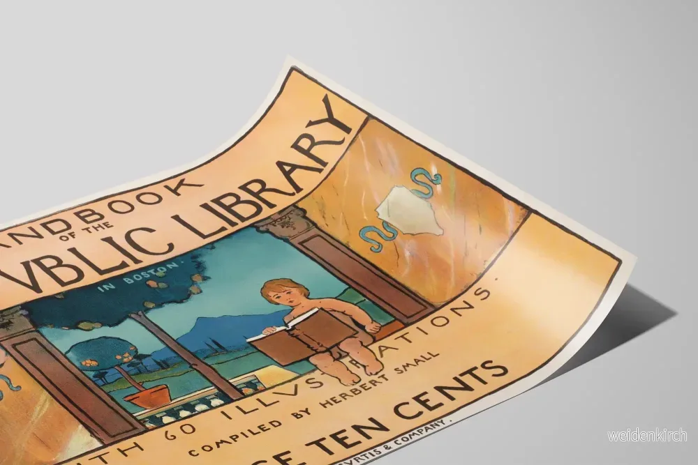 Vintageposter av Boston offentliga bibliotek - Bild 2