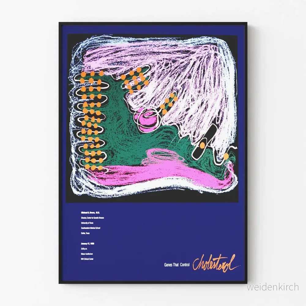 Kunstnärlig affisch om gener som styr kolesterolet Kunstnärlig affisch om gener som styr kolesterolet