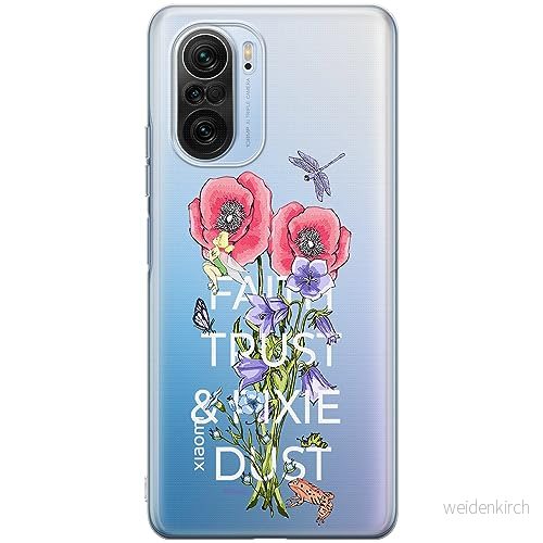 ERT GROUP mobiltelefonfodral för Xiaomi MI 11i/ REDMI K40/K40 PRO/POCO F3/ F3 PRO originalt och officiellt licensierat Disney mönster Tinker Bell 003, gedeeltelijk transparant 5905511887766