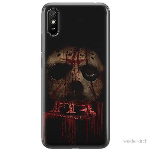 ERT GROUP mobiltelefonfodral för Xiaomi REDMI 9A originalt och officiellt licensierat Horror mönster Friday the 13th 013 optimalt anpassad till formen på mobiltelefonen, fodral tillverkad av TPU plast 5905511109677