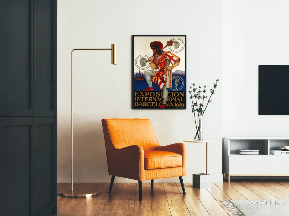 Vintageposter Internationella utställningen Barcelona 1929 - Bild 2