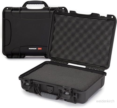 NANUK 910 vattentätt hårt fodral med skuminsats svart 666365010124