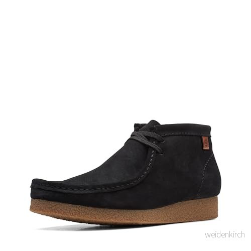 Clarks Shacre kängor för män, Svart mockautseende, 44 EU 5059304574118