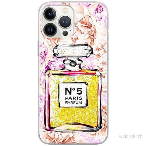 ERT GROUP mobiltelefonfodral för Apple Iphone 11 originalt och officiellt licensierat Babaco mönster Perfume 003 Vit optimalt anpassad till formen på mobiltelefonen, med glitter overflow effekt 5903537774039