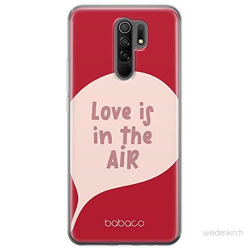 ERT GROUP mobiltelefonfodral för Xiaomi REDMI 9 originalt och officiellt licensierat Babaco mönster Love is in the air 001 anpassad till formen på mobiltelefonen, fodral tillverkad av TPU plast 5904805032820
