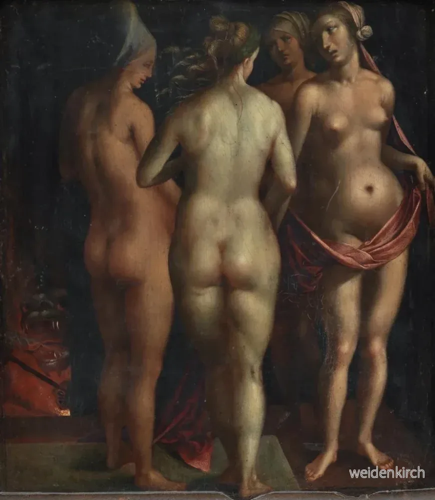 Målning Venus och de tre gracerna - Albrecht Dürer | Konsttryck - Bild 2