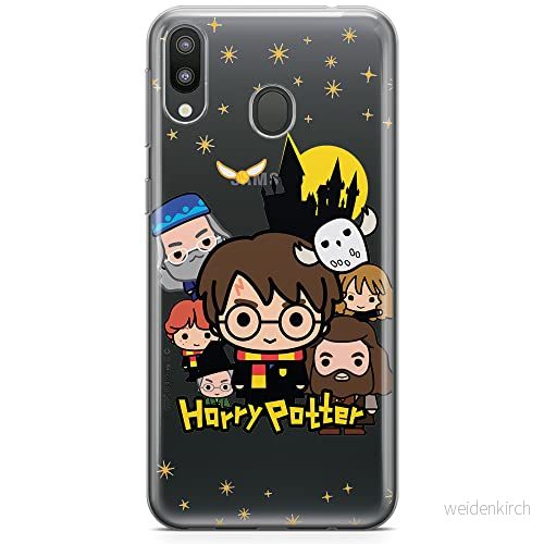 ERT GROUP mobiltelefonfodral för Samsung M20 originalt och officiellt licensierat Harry Potter mönster 100 optimalt anpassad till formen på mobiltelefonen, gedeeltelijk transparant 5905131728357