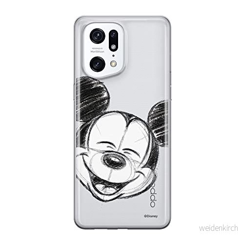 ERT GROUP mobiltelefonfodral för Oppo FIND X5 PRO originalt och officiellt licensierat Disney mönster Mickey 016 optimalt anpassad till formen på mobiltelefonen, gedeeltelijk transparant 5905511405922