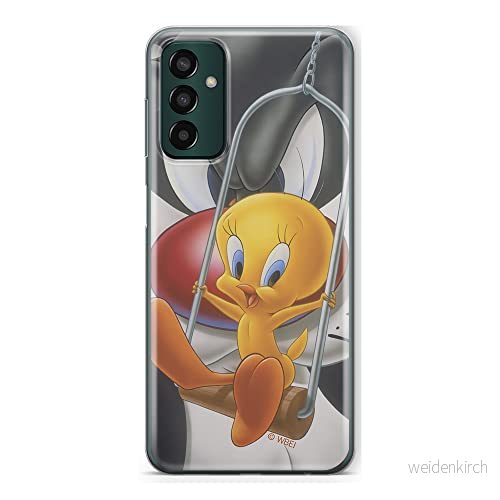 ERT GROUP mobiltelefonfodral för Samsung M13 4G originalt och officiellt licensierat Looney Tunes mönster Tweety 008 optimalt anpassad till formen på mobiltelefonen, fodral tillverkad av TPU plast 5905511320799