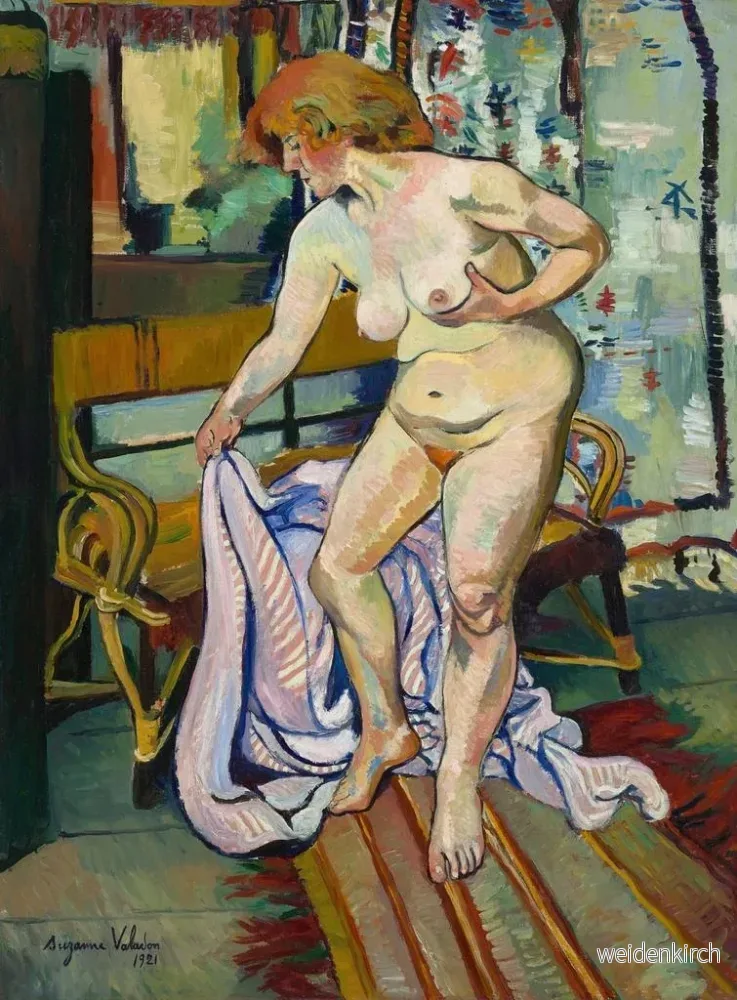Målning Nu draperad - Suzanne Valadon | Konsttryck - Bild 2