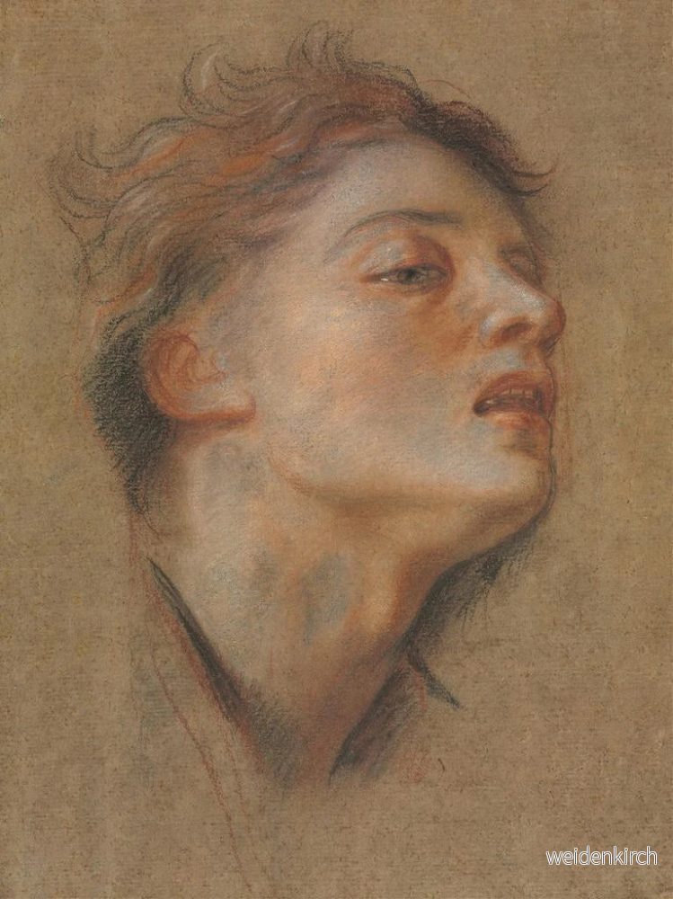 Målning Tête d'un jeune homme - Antoine Coypel | Konsttryck - Bild 2