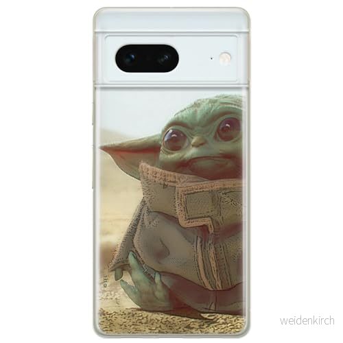 ERT GROUP mobiltelefonfodral för Google PIXEL 7 originalt och officiellt licensierat Star Wars mönster Baby Yoda 003 optimalt anpassad till formen på mobiltelefonen, fodral tillverkad av TPU plast 5905795158767